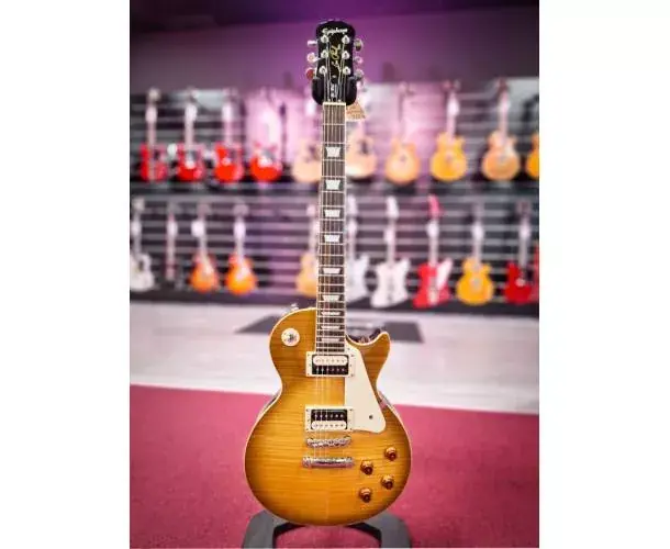 (2010) LES PAUL STANDARD HONEYBURST AVEC MICROS SLASH ZEBRA Acheter En Ligne