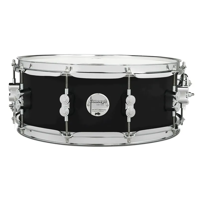 PDP Concept Maple Caisse Claire 14"x 5.5" Satin Black Commander Vite