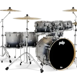 PDP Concept Maple Batterie 22"/7pcs Silver/Black Fade Lacquer Offre Du Jour