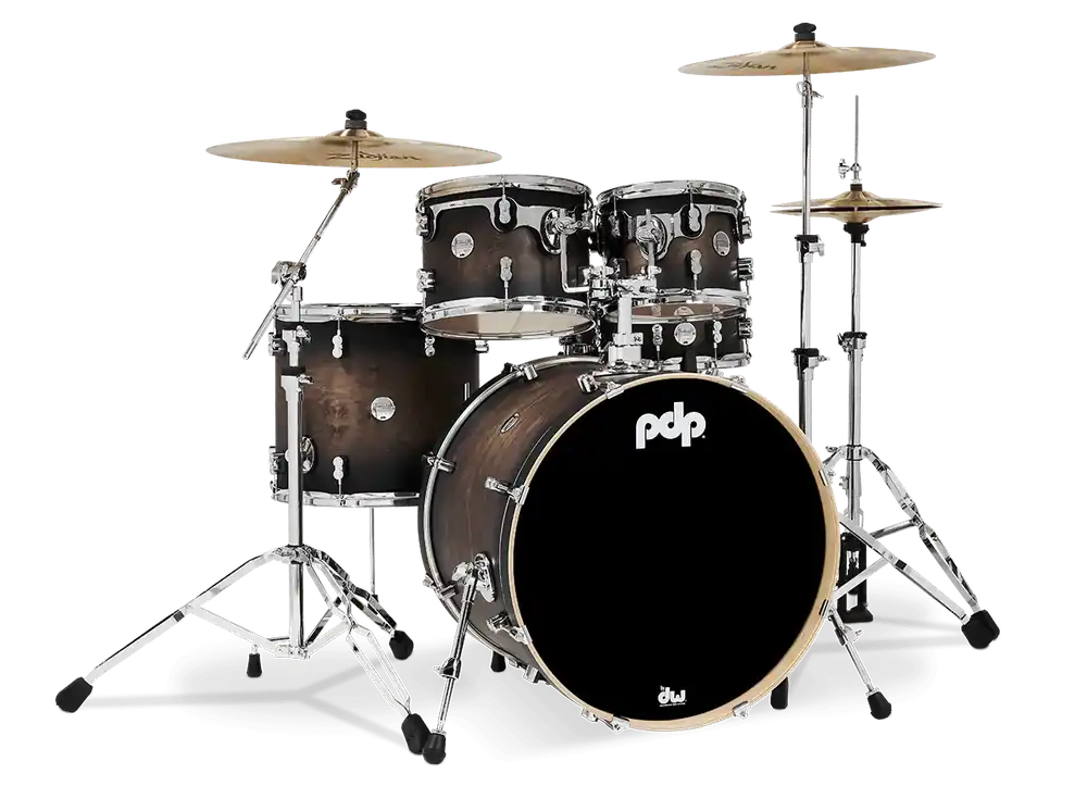 Commande En Gros PDP Concept Maple Batterie 22"/5pcs Satin Charcoal Burst