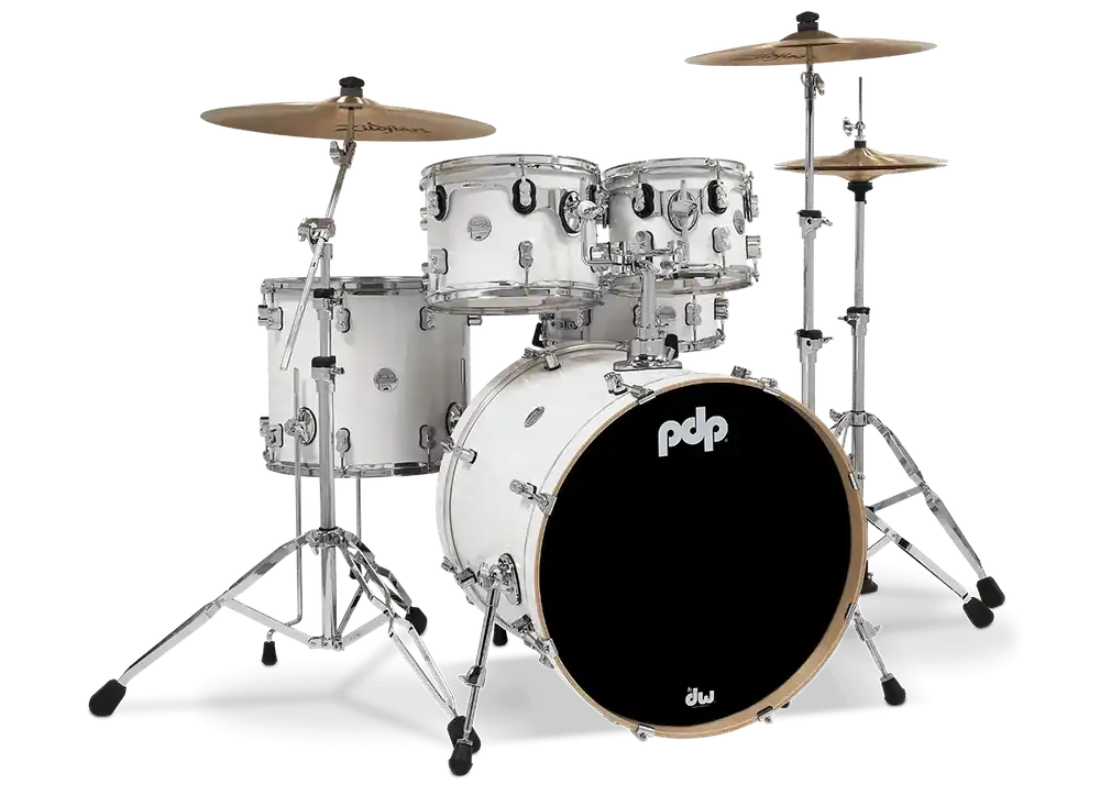 Vente Directe PDP Concept Maple Batterie 22"/5pcs Pearlescent White Lacquer