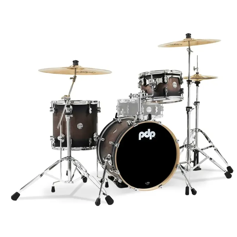 PDP Concept Maple Batterie 18"/3pcs Charcoal Burst Lacquer Commander Vite
