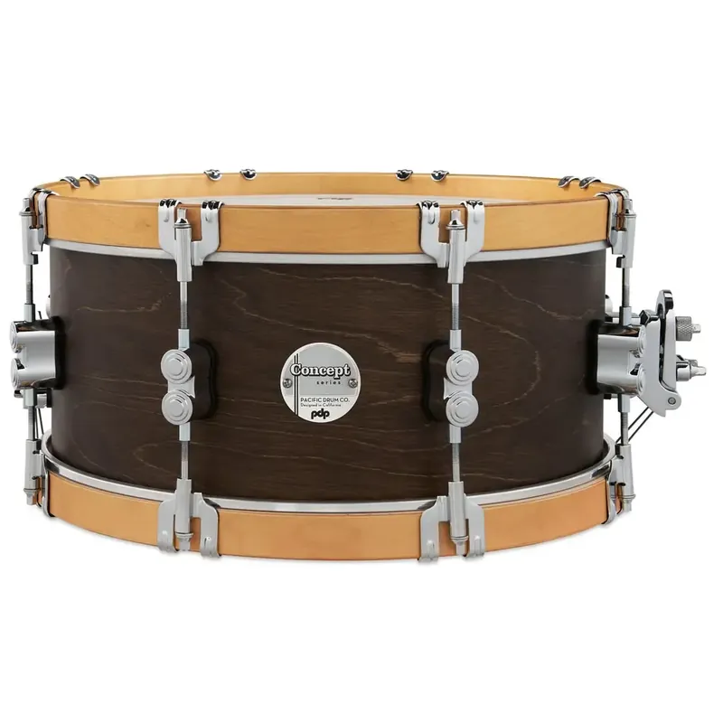PDP Concept Classic Caisse Claire 14"x 6.5" Walnut Stain/Natural Hoop Seulement Aujourd'hui