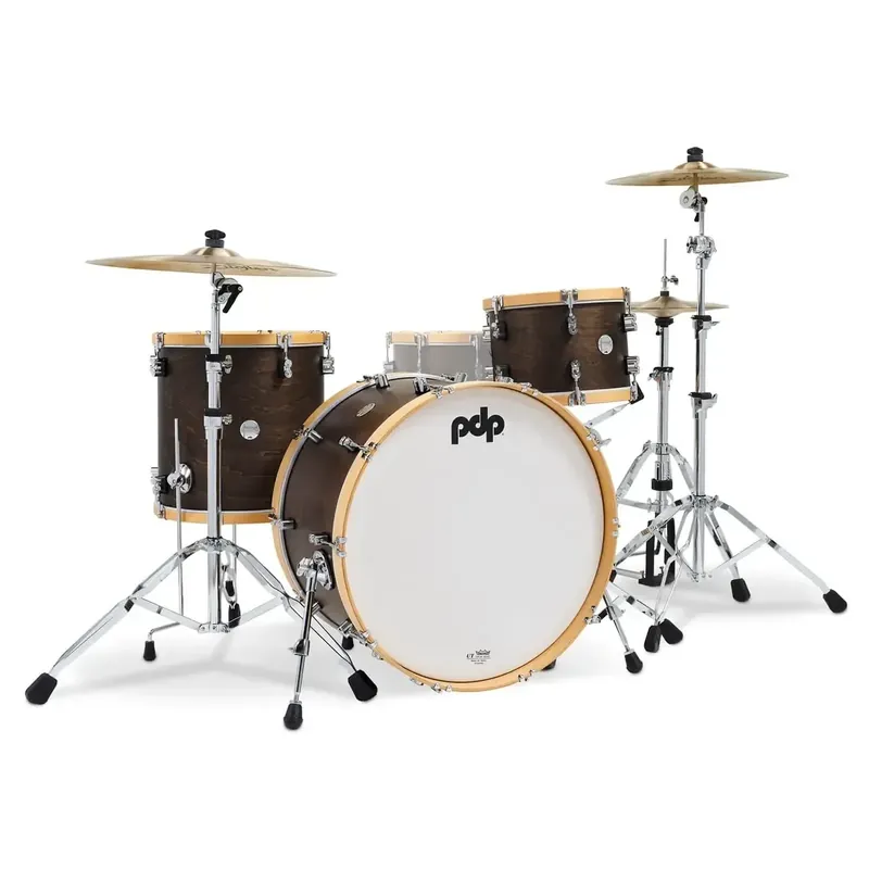 Prix Cassé PDP Concept Classic Batterie 24"/3pcs Walnut Stain/Natural Hoop