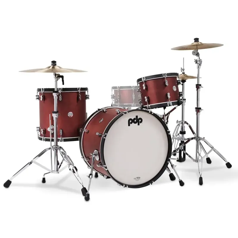 Authentique PDP Concept Classic Batterie 22"/3pcs Ox Blood Stain/Natural Hoop