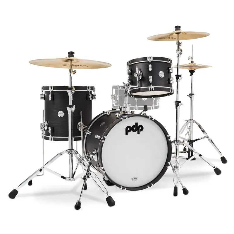 PDP Concept Classic Batterie 18"/3pcs Ebony Stain/Ebony Hoop Commander Maintenant