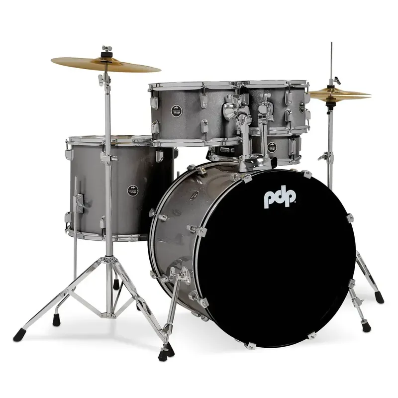Quantité Limitée PDP Center Stage Batterie 22"/5pcs Silver Sparkle
