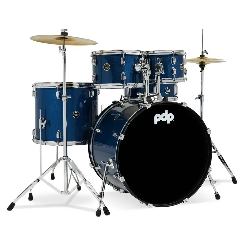 PDP Center Stage Batterie 22"/5pcs Royal Blue Sparkle Bon Plan