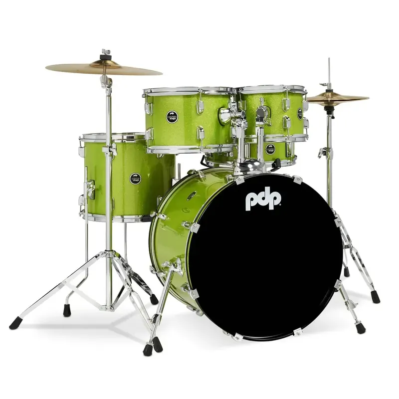 PDP Center Stage Batterie 20"/5pcs Electric Green Sparkle Offre Exclusive
