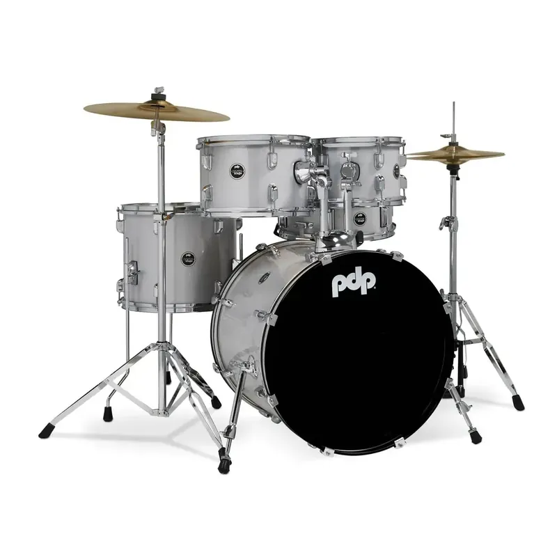 PDP Center Stage Batterie 20"/5pcs Diamond White Sparkle Usine Directe