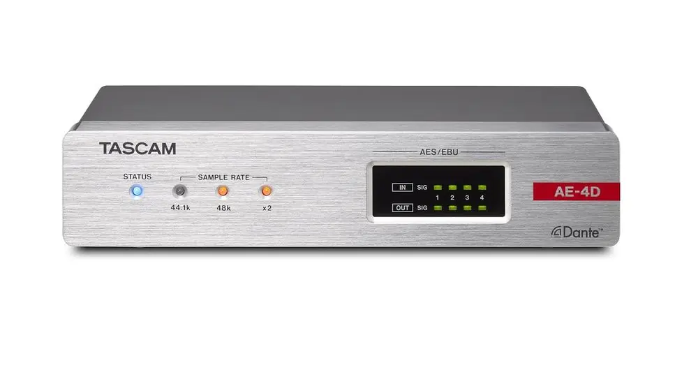 Tascam AE-4D AES/EBU Convertisseur DANTE AES/EBU Commande En Gros
