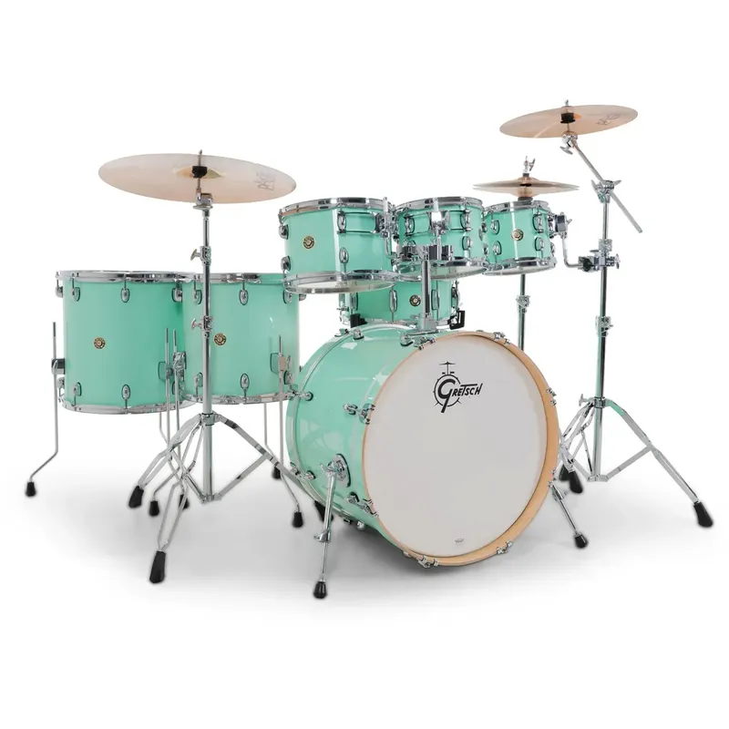 GRETSCH Catalina Maple Batterie 22"/7pcs Seafoam Green Nouvelle Collection