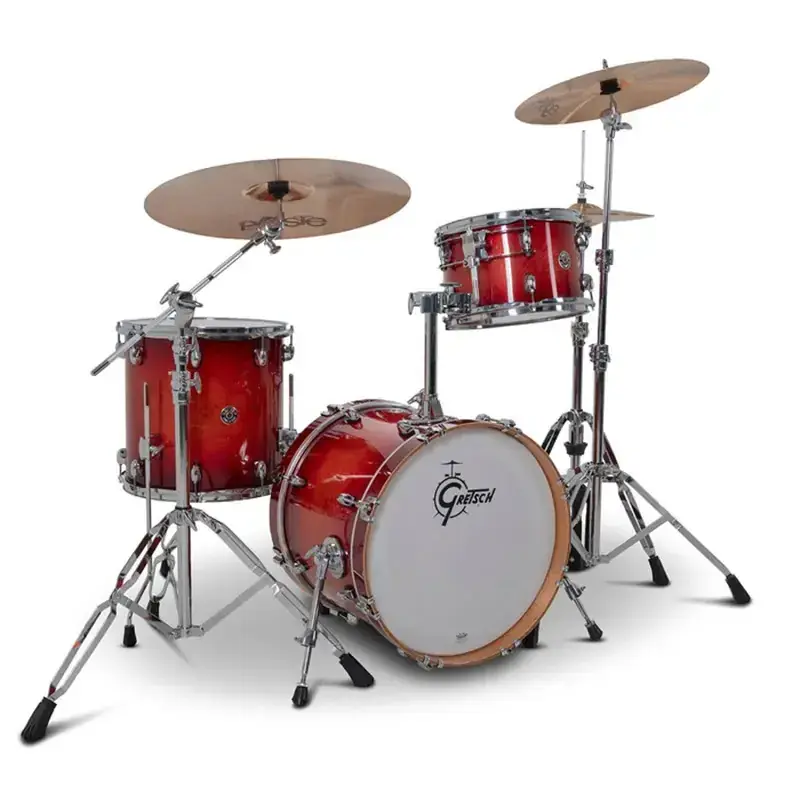 Jusqu'à Épuisement Des Stocks GRETSCH Catalina Club Batterie 18"/3pcs Gloss Crimson Burst