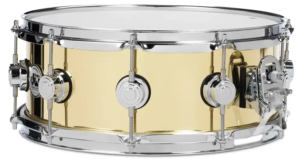 Seulement Aujourd'hui DW Collector‘s Caisse Claire 14"x 04" Metal Brass Polished