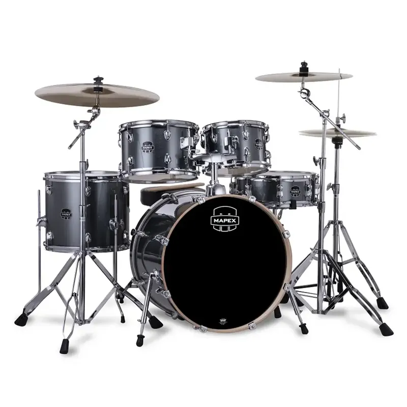 Top Vente MAPEX Venus Batterie 20"/5pcs Steel Blue Metallic w/ Pack Cymbales Mapex