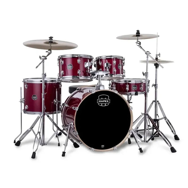 MAPEX Venus Batterie 20"/5pcs Crimson Red Sparkle w/ Pack Cymbales Mapex Acheter Direct