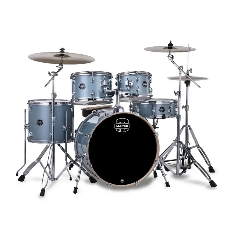 Meilleure Vente MAPEX Venus Batterie 20"/5pcs Aqua Blue Sparkle w/ Pack Cymbales Mapex