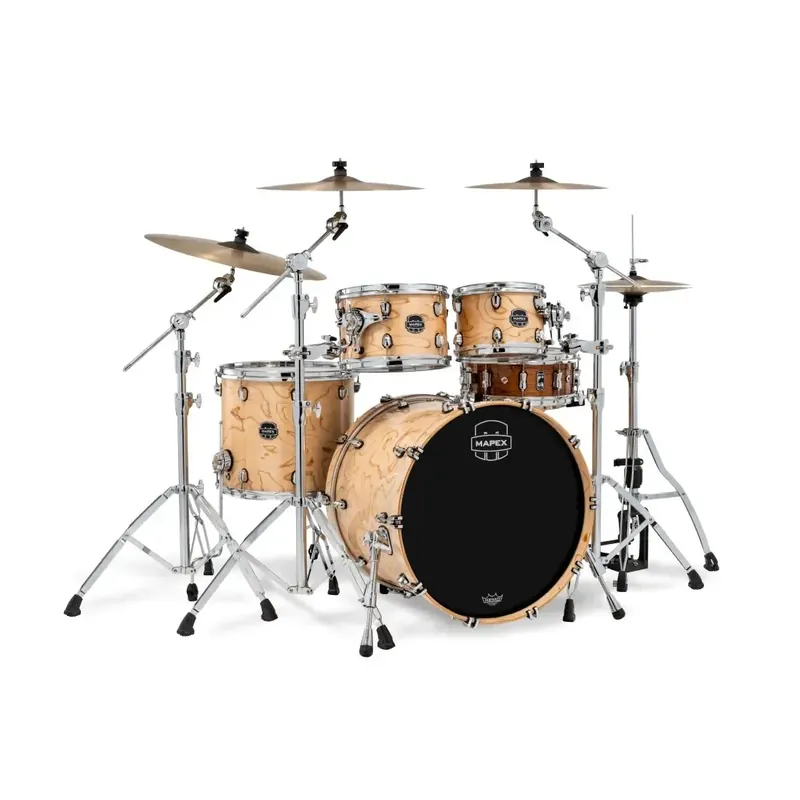 Offre Spéciale MAPEX Saturn VI Batterie 22"/4pcs Exotic Natural Burl