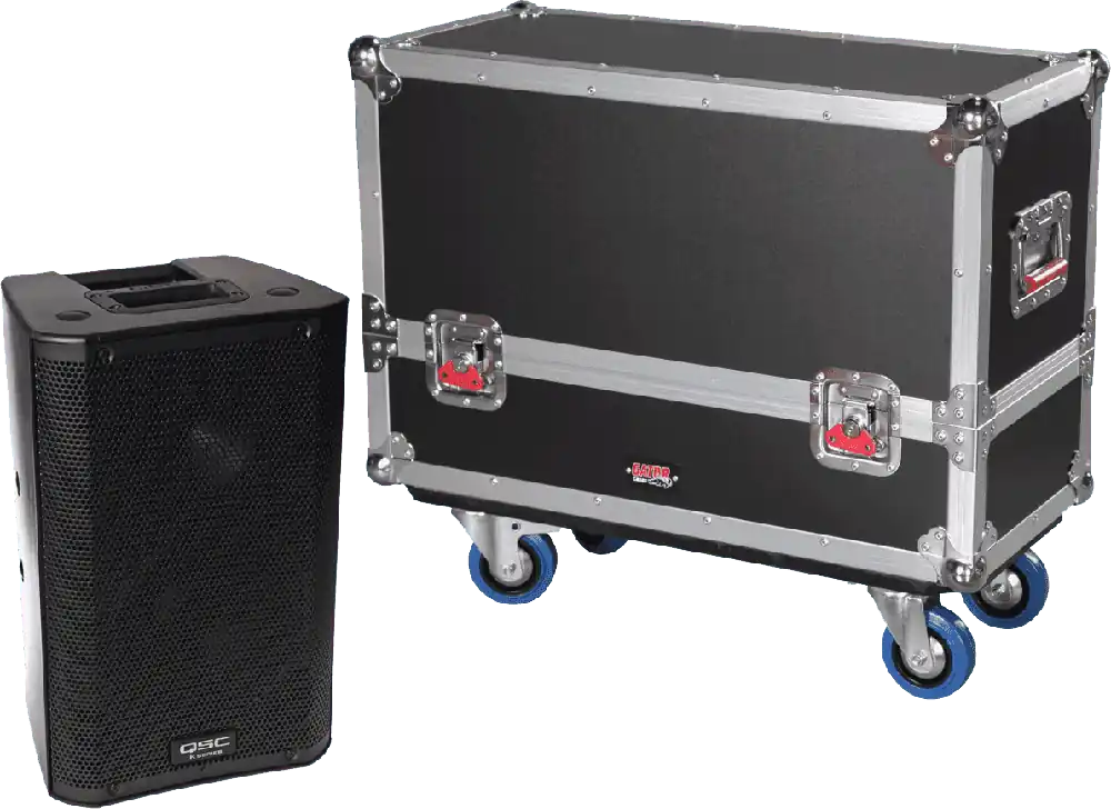 Acheter En Ligne Gator FLIGHT CASE G-TOURSPKR-2K8 pour deux enceintes QSC K8