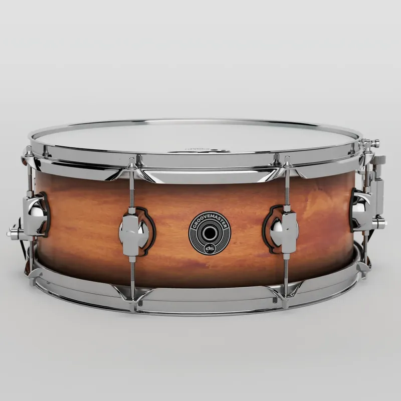 DS DRUMS Groove Master Caisse Claire 14"x 5,5" Satin Amber Burst Promotion