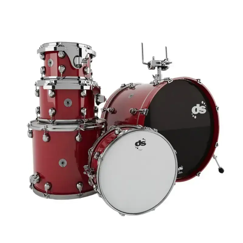 DS DRUMS Groove Master Batterie 22"/5pcs Spicy Red Lacquer Expédition Rapide
