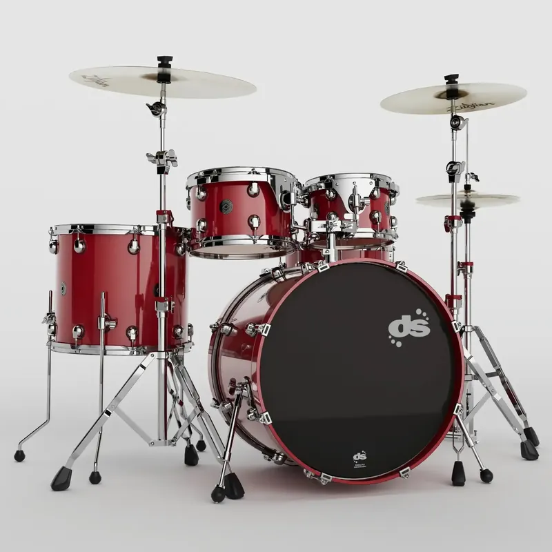 Prix Cassé DS DRUMS Groove Master Batterie 22"/5pcs Spicy Red Lacquer w/ Hardware