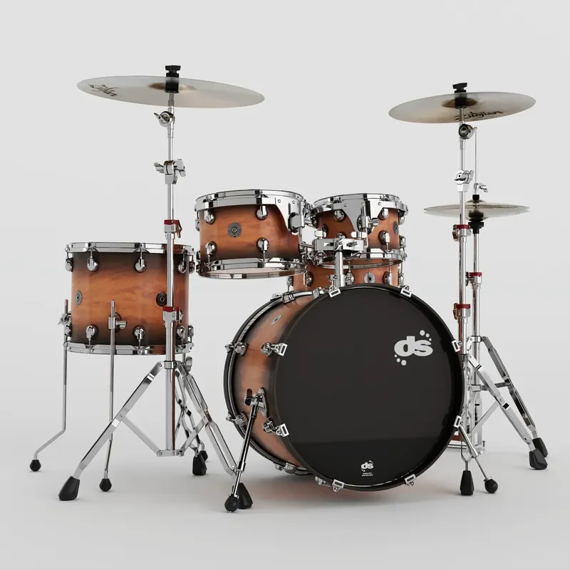 DS DRUMS Groove Master Batterie 20"/5pcs Amber Burst Satin w/ Hardware Prix Bas