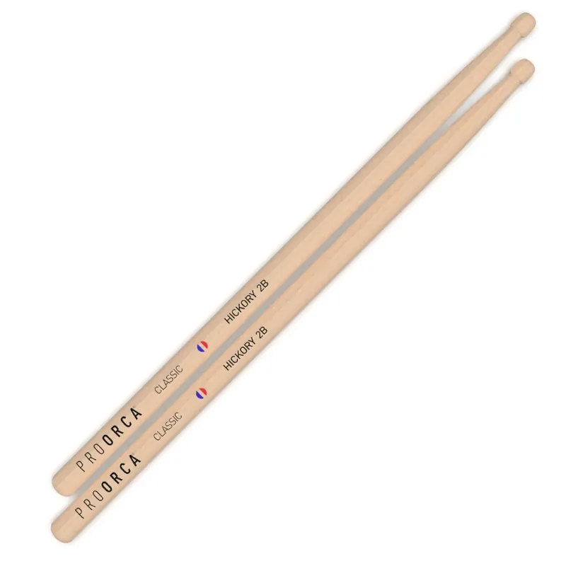 PRO ORCA Baguettes 2B Baguettes Hickory Retour Gratuit
