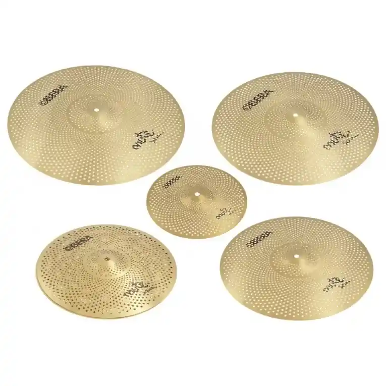 OBERA Mute Brass Pack Cymbales Silencieuses 5pcs (10"/14"/16"/18"/20") Expédié Aujourd'hui