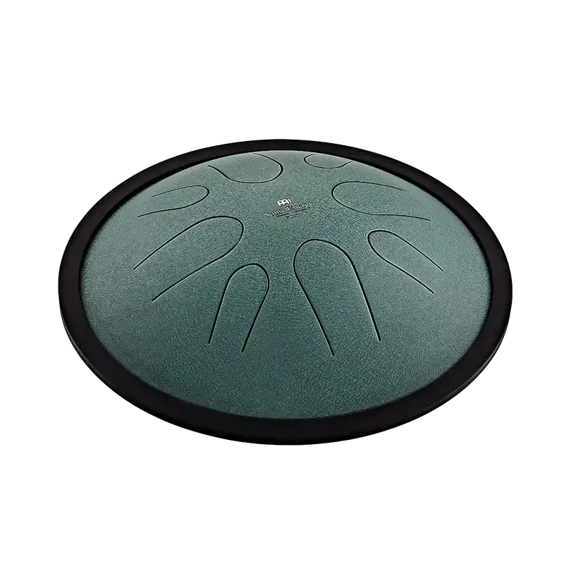 MEINL SONIC ENERGY CSTD1DG Compact Steel Tongue Drum 10" Si Mineur 432hz, 8 Notes, Dark Green Must-Have