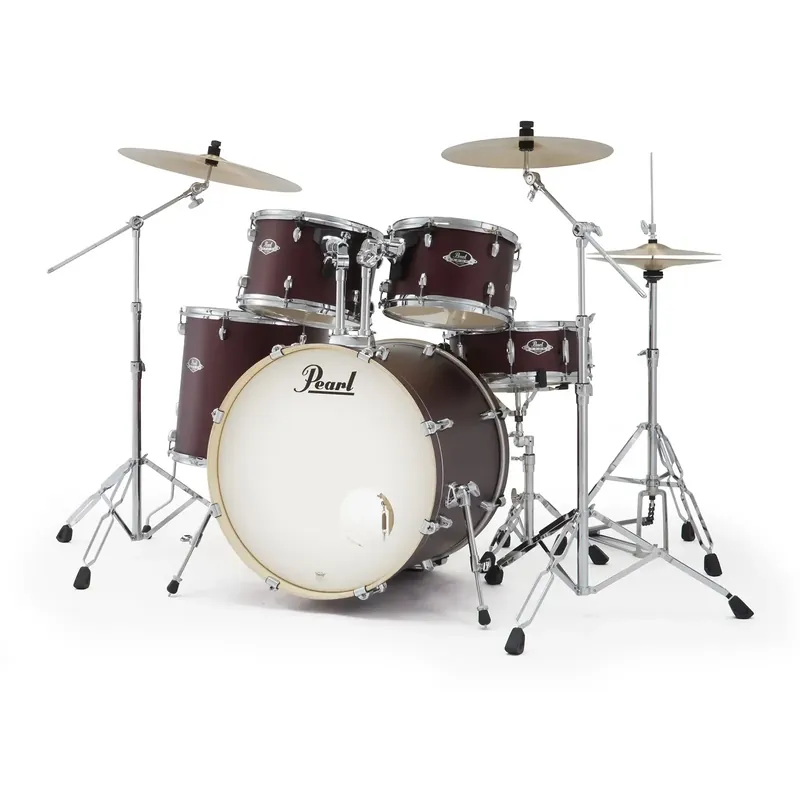 Achat Immédiat PEARL Export Standard Batterie 22"/5pcs Satin Scarlet