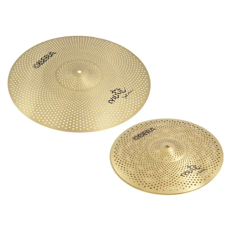 Satisfait Ou Remboursé OBERA Mute Brass Pack Cymbales Silencieuses 2pcs (14"/20")