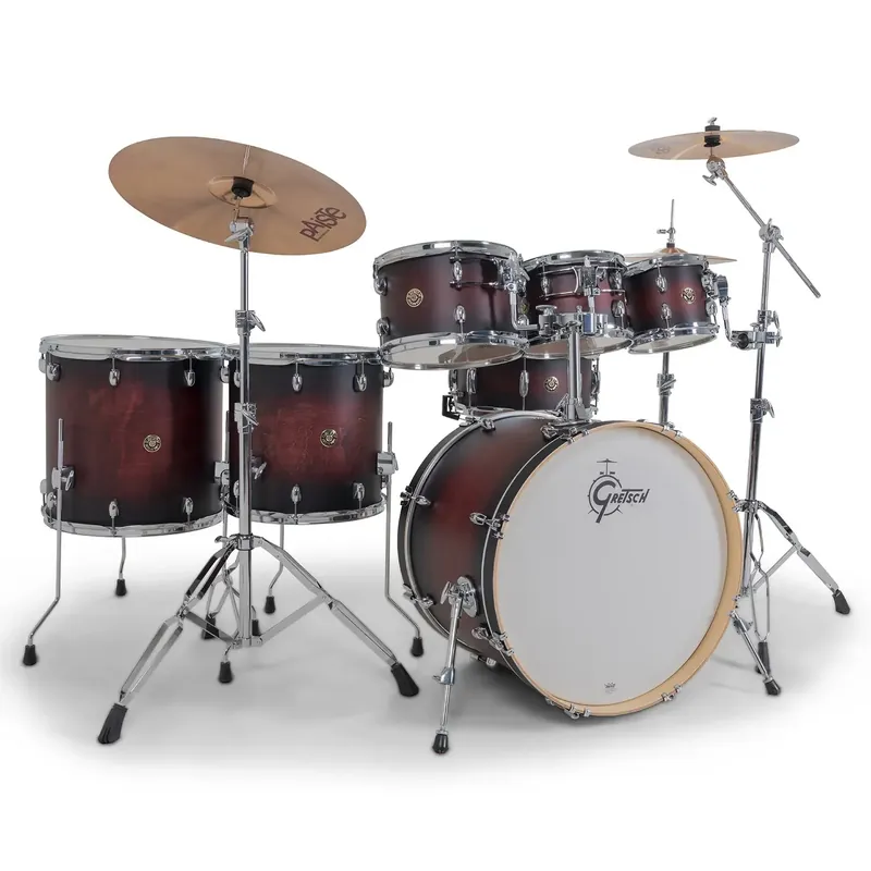 GRETSCH Catalina Maple Batterie 22"/7pcs Satin Deep Cherry Burst Vente Flash