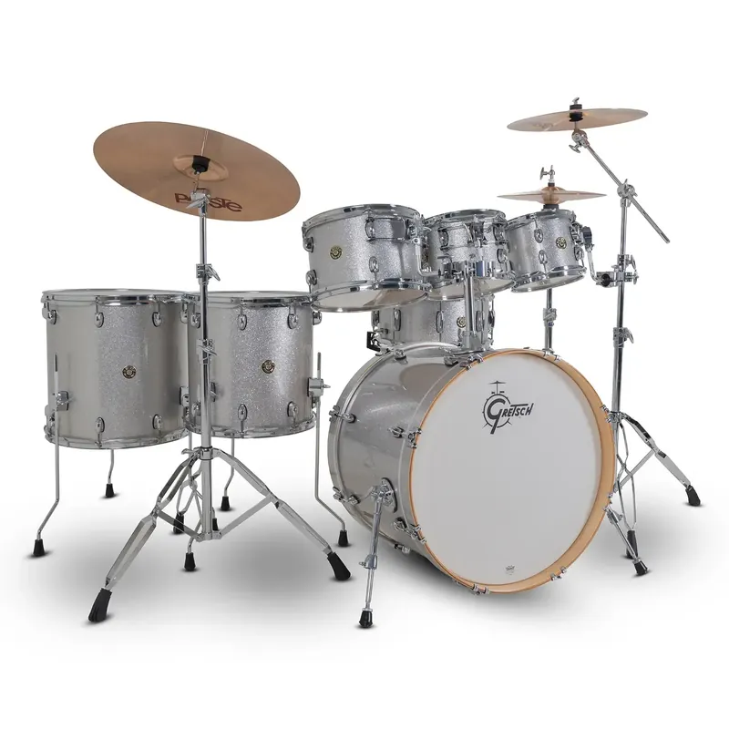 Commander Maintenant GRETSCH Catalina Maple Batterie 22"/7pcs Silver Sparkle