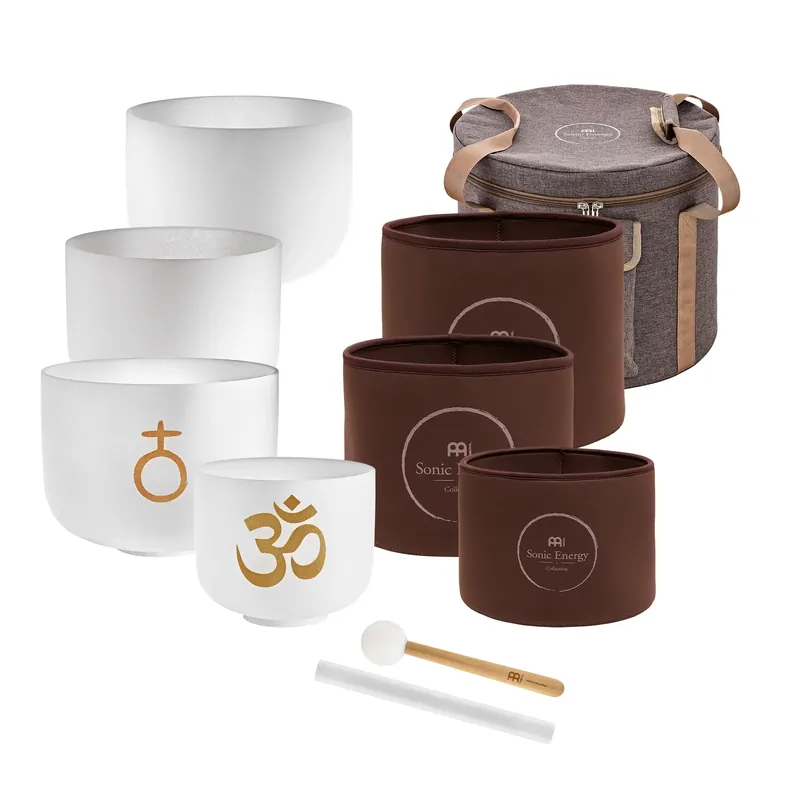 MEINL SONIC ENERGY CSBSETOM4 Bol Chantant Crystal Om Set 4pcs. Produit De Marque