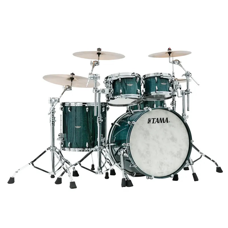TAMA STAR Walnut Batterie 22"/4pcs Light Indigo Japanese Chestnut Satisfait Ou Remboursé