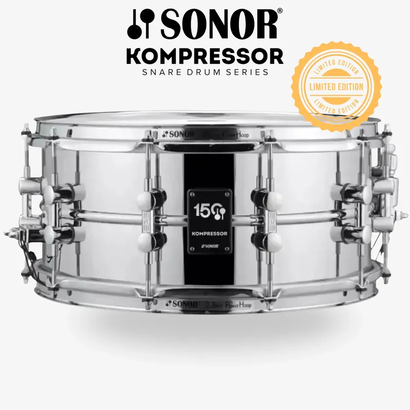 SONOR Kompressor Caisse Claire 14"x 5.75" Acier 150th Anniversary Must-Have