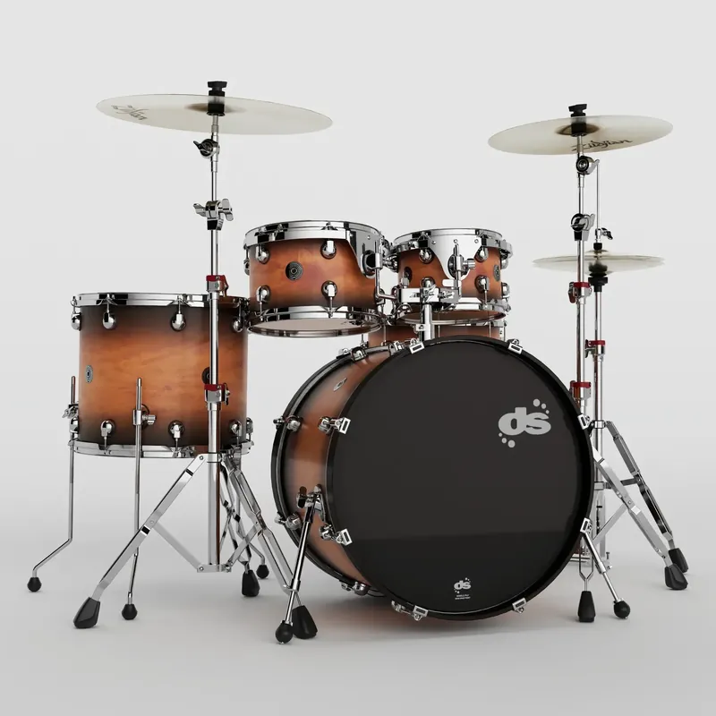 DS DRUMS Groove Master Batterie 22"/5pcs Amber Burst Satin w/ Hardware Solde