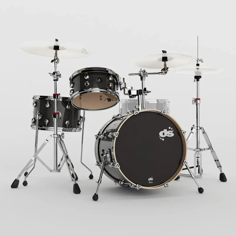 DS DRUMS Groove Master Batterie 18"/3pcs Black Galaxy Pas Cher