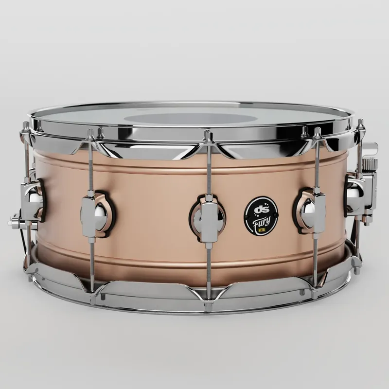 Expédition Rapide DS DRUMS Fury Caisse Claire 14"x 6,5" Copper