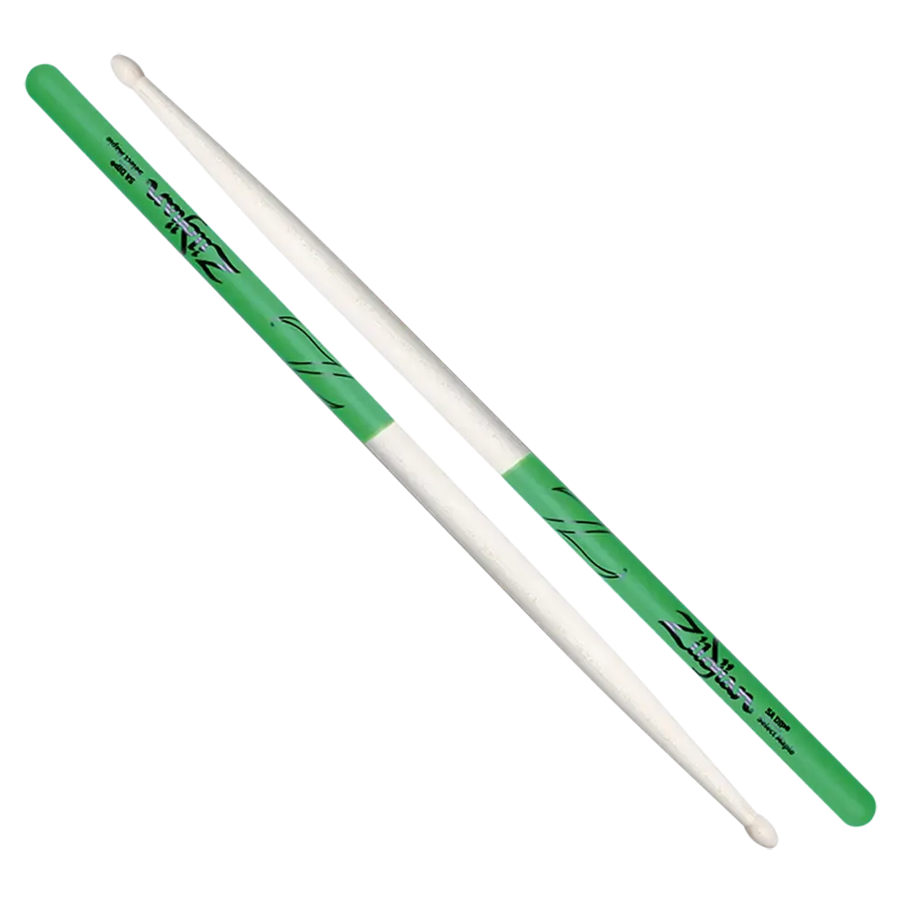 Populaire ZILDJIAN 5AMG Baguettes 5A Green Dip Maple