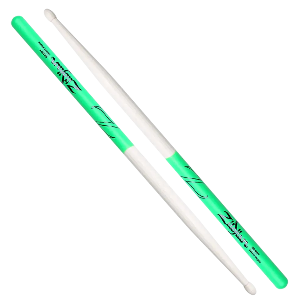 ZILDJIAN Z5BMDG Baguettes 5B Green Dip Seulement Aujourd'hui