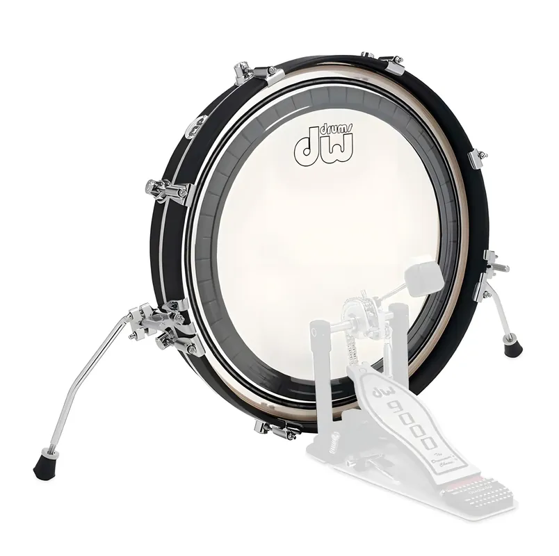 Nouvelle Collection DW Design Series Pancake Drum 20"x 03" Black Satin