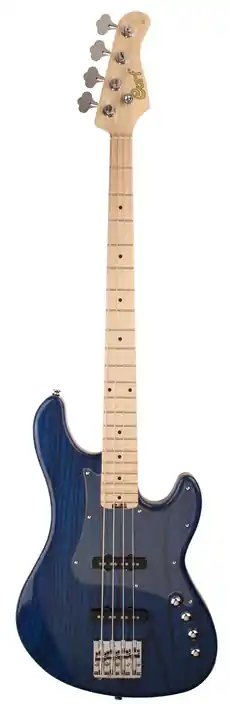 Meilleur Choix Cort GB74JJ JAZZ BLEU TRANS