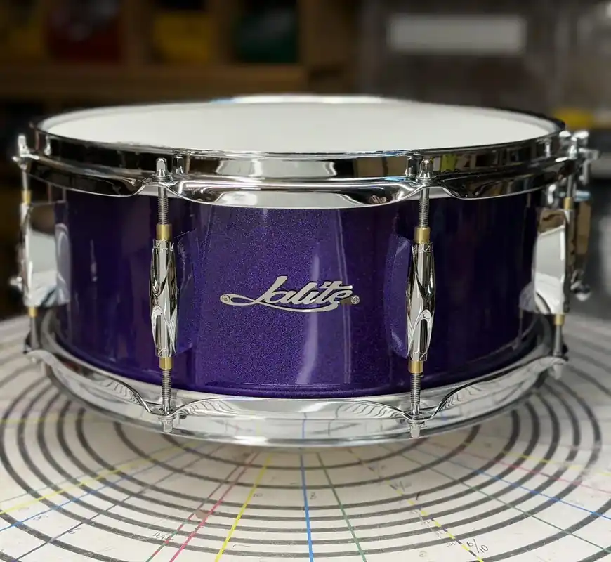 LALITE Erable Caisse Claire 13"x 5.5" Royal Purple Sparkle Expédié Aujourd'hui
