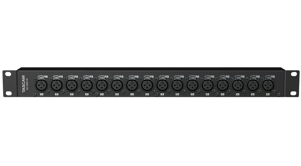 Acheter Direct Tascam BO-16DX/IN Boîtier connexion 16 entrées symétriques XLR femelles vers Sub D 25