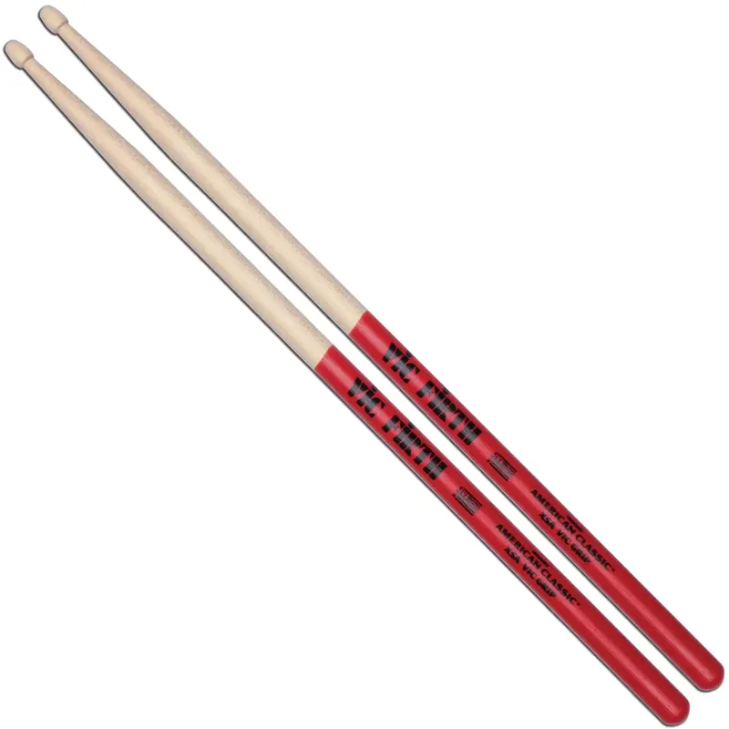 VIC FIRTH Baguettes 5A American Classic Hickory Extreme Grip Pas Cher