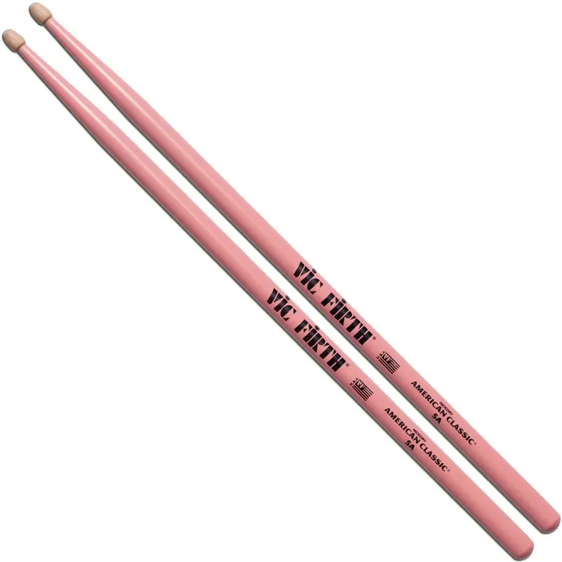 Expédition Rapide VIC FIRTH Baguettes 5A American Classic Hickory Pink