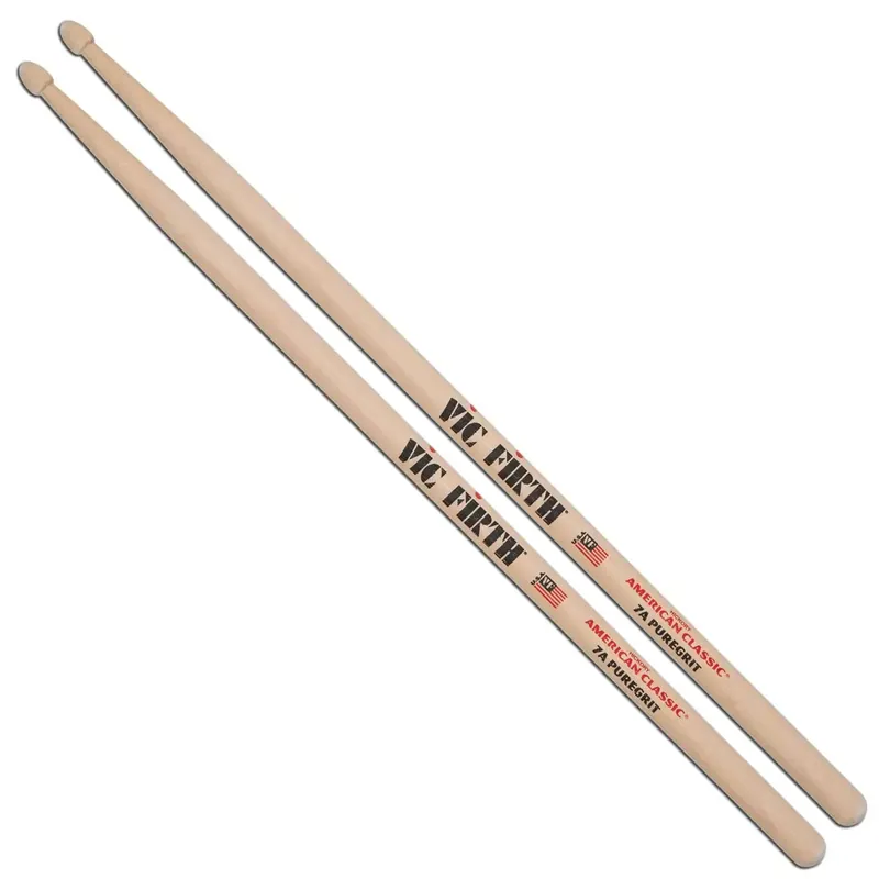 VIC FIRTH Baguettes 7A American Classic Hickory Pure Grit Bon Marché