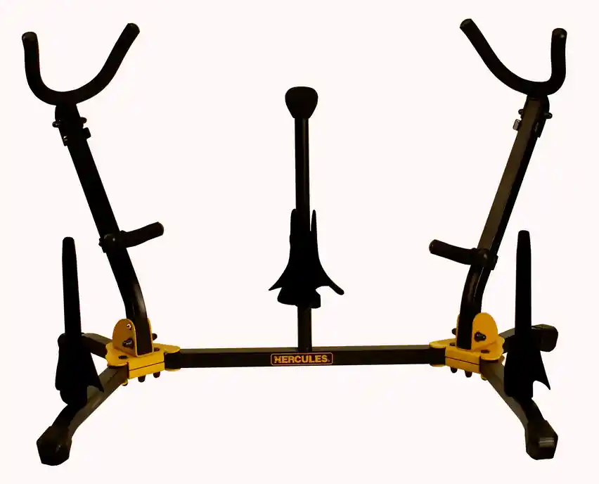 Hercules Support pliable pour 2 saxophones + 3 cônes additionnels Commande En Gros
